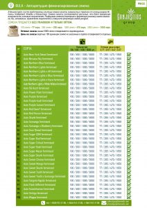 BULK - автоцветущие феминизированные семена конопли