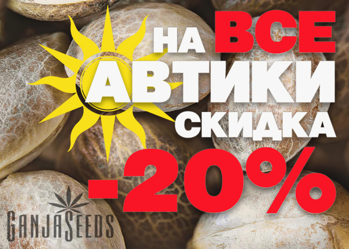 GanjaSeeds дарит 20% скидки весь июнь!